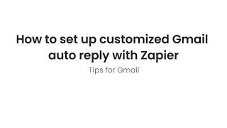 Gmail Tip: How to set up scheduled and customized auto reply in Gmail for free?