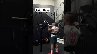 80kg 5x5 #shoulder #press  #training #shortvideo #shorts #short #gymlife #gym #fitness #gymshark