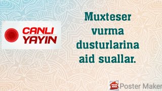 Muxteser vurma dusturlarini tekrar