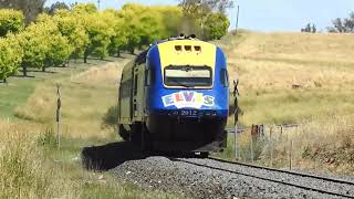 The Elvis Express (WT48) XPT Returning Service To Sydney; Passing Through Molong NSW. 9 January 2023