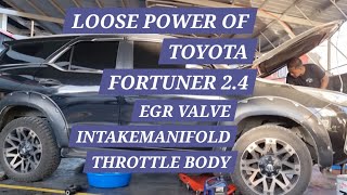 EGR VALVE CLEANING OF TOYOTA FORTUNER/ BAWAS ANG HATAK AT LUMAKAS SA DIESEL #egrvalve #toyota