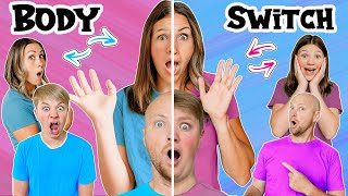 DOUBLE Body SWITCH Up Mystery CURSE Prank! KJAR Crew Parents vs Kids Body Swap!