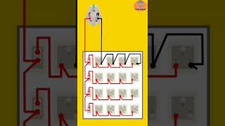 4 switch 16 socket wiring connection diagram #shorts #wiring #electricalvideos #electrical