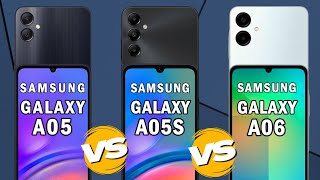 Samsung Galaxy A05 vs Galaxy A05S vs Galaxy A06