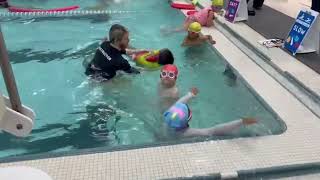 Liana at the swimming lessons