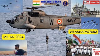 Vizag Milan 2024 || Indian Navy At Milan ||  INS  VIKRANT ||  INS VIKRAMAADITYA  | Hotel Rio Beach