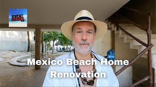 More Sidewalks Added & Pool Stone Edge Getting Progress - Mexico Beach Home Renovation