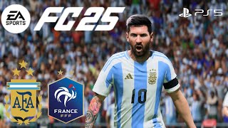 ［FC25］Jugando Amistoso Argentina vs Francia Gameplay sin comentarios