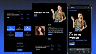 How To Create A Complete Personal Portfolio Website using HTML And CSS