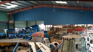 Excavators and all vehicles are kept.Apart from this garage there are two more garages.