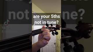 tip for playing 5ths in tune