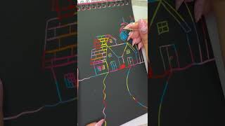 Magical Book Drawing Compilation 1🖊️✨ | Aesthetic Scenery Drawing On Scratch Book | Step-by-step