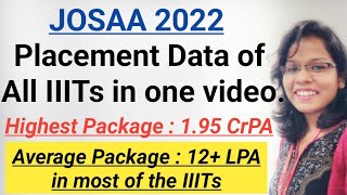 🔥🔥 IIITs Placement Statistics 2022 | Highest  & Average Package | Must watch before choice filling