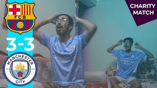 BARCELONA 3-3 MAN CITY | HAALAND WINS PENALTY | Charity Match Live Reaction Fan Reaction