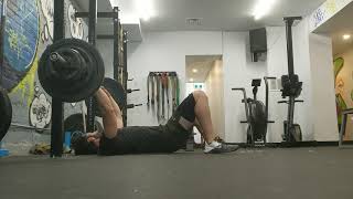 Floor Press Glute Bridge