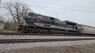 3/17/2024 CPKC 254 EB -NS 1093, KCS 4864, NS 1070 Wabash Heritage Unit. Watertown,WI @TrainswithAndy