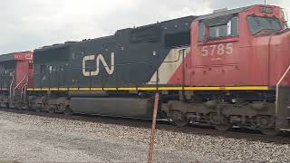 CN/BNSF MANIFEST WITH 5 ENGINES INCLUDING 2 SD75I's