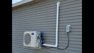 Mr Cool DIY install - wall mount with vinyl siding