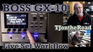 Boss GX-10 Sound Demo And Live Set Workflow