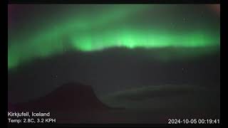 Aurora—Kirkjufell, Iceland 100524_01 (2x speed playback)