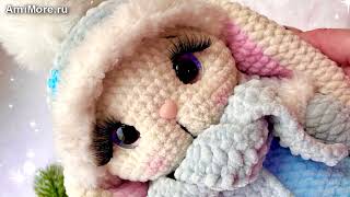 Амигуруми: схема Зайка Варежка | Игрушки вязаные крючком - Free crochet patterns.