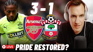 Arsenal 3-1 Southampton FT REACTION