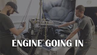 W124 OM606 Turbo Project - Engine going in and other updates