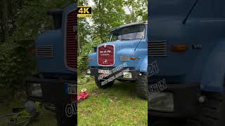 MAN blau mit Womo aufbau LKW Oldtimertreffen Sonnenbühl an der Nebelhöhle 2024  #oldtimer  #lkw