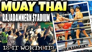 Watching Muay Thai in Bangkok | Rajadamnern Stadium