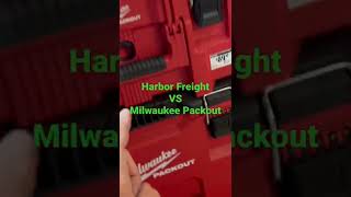 Harbor Freight vs. Milwaukee Packout comparison on price. Twice the price for Milwaukee. Ridiculous.