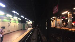 SEPTA: Westbound Ride in the Subway-Surface Tunnel from 13th St to 40th St