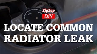 How to Locate A Common Radiator Leak