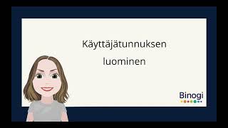 Luo tili/Kirjaudu sisään