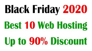 Web Hosting Black Friday Deals 2020 Up to 90% Off