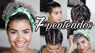 7 PENTEADOS PARA CABELOS CURTOS CACHEADOS (pixie/tapered/bigchop) | Camilla Santana