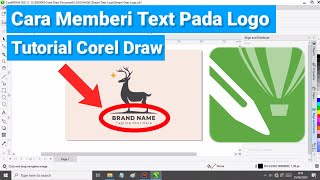 CARA MEMBERI TEXT PADA LOGO #TutorialCorelDraw