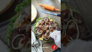 kue Ultah anti Mainstream, Burger Besar #shorts #short #shortvideo #burger #bigburger