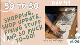 50 to 50 Vlog Day 41 | Thrifting, Shop Update and More!