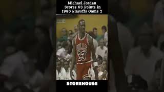 Michael Jordan Scores a Playoff Record 63 Points in 1986 Game 2! Bulls vs Celtics #shorts