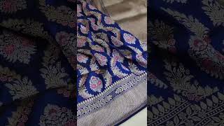 Pure Banarasi Katan Silk Saree Handloom Made 7524931212 #shorts #youtubeshorts