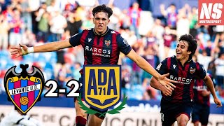 LEVANTE 2-2 ALCORCÓN: Análisis del partido