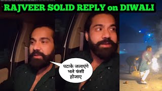 Rajveer Fitness SOLID REPLY On Diwali Firecrackers Gyan 🤕