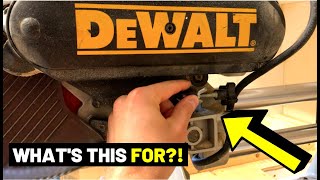 Use A Miter Saw As A Radial Arm Saw?! (MOST PEOPLE DON'T KNOW THIS!! MITER SAW DEPTH STOP--DADO CUT)