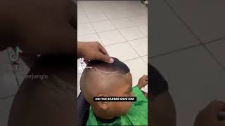 Barber Fixes Haircut #barber #barberlife #haircut