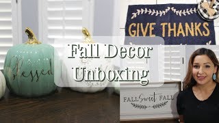 FALL DECOR UNBOXING | DOLLAR TREE | HOBBY LOBBY | FALL HAUL DECOR