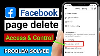 (access & control) problem solved /Facebook page delete kise kerin 2024