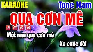 Karaoke Qua Cơn Mê Nhạc Sống Tone Nam C#m | Yến Như