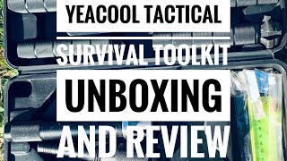 Yeacool Tactical Survival Tool Kit Unboxing and Review