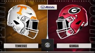 Georgia Bulldogs vs Tennessee Volunteers 2026 SEC Championship Game College Football 2025