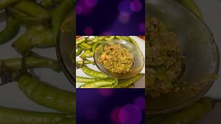 పచ్చి మిర్చి చట్ని #green chilli chutney #shoer #viralvideos